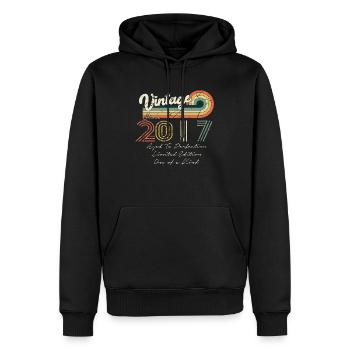 2017 Vintage Klassiker 2017 - Männer Premium Bio Hoodie - Schwarz - Vorne - Nico (187cm)