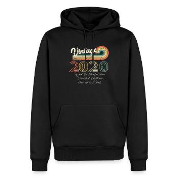 2020 Vintage Klassiker 2020 - Männer Premium Bio Hoodie - Schwarz - Vorne - Nico (187cm)