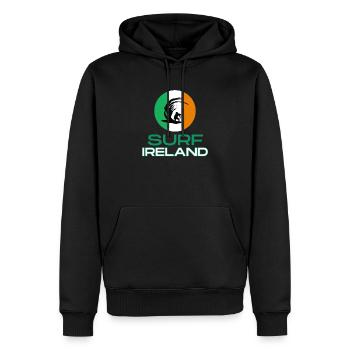 Surf Ireland - Irish Surf design - Men’s Premium Organic Hoodie - black - Front - Nico (187cm)