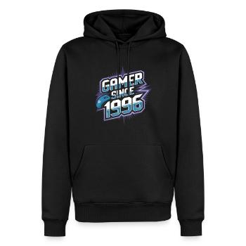 Gamer Since 1996 Geek Birthday Gift - Men’s Premium Organic Hoodie - black - Front - Nico (187cm)