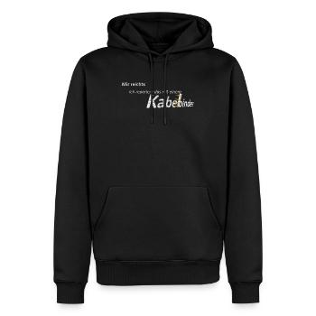 Kabelbinder - für alle Handwerker DIE Lösung - Männer Premium Bio Hoodie - Schwarz - Vorne - Nico (187cm)