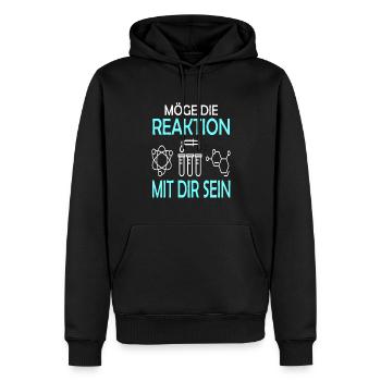 Chemielaborant Chemiker MTLA Chemielabor - Männer Premium Bio Hoodie - Schwarz - Vorne - Nico (187cm)
