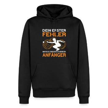 Boule Spiel Petanque Crossboule - Männer Premium Bio Hoodie - Schwarz - Vorne - Nico (187cm)