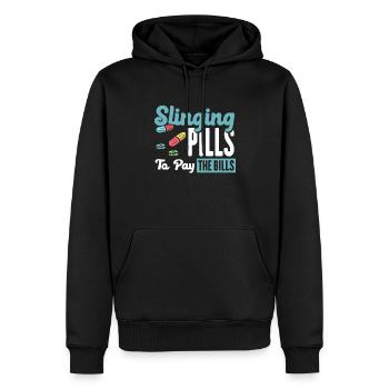 Apotheker Geschenk, Apotheke Pharmazie, Apotheker - Männer Premium Bio Hoodie - Schwarz - Vorne - Nico (187cm)