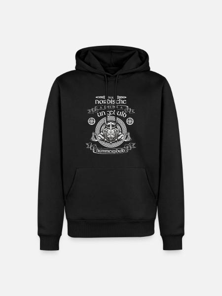 Hammersbald, Gott der Ungeduld - Männer Premium Bio Hoodie - Schwarz
