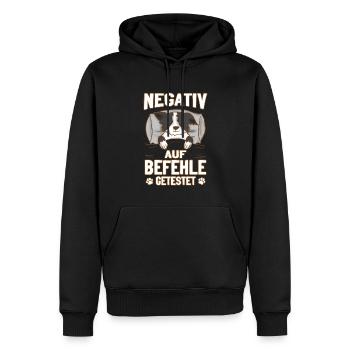 Border Collie Züchter Hund Hundeliebhaber - Männer Premium Bio Hoodie - Schwarz - Vorne - Nico (187cm)