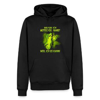Kinder Cross motorrad Motocross Kindercross - Männer Premium Bio Hoodie - Schwarz - Vorne - Nico (187cm)