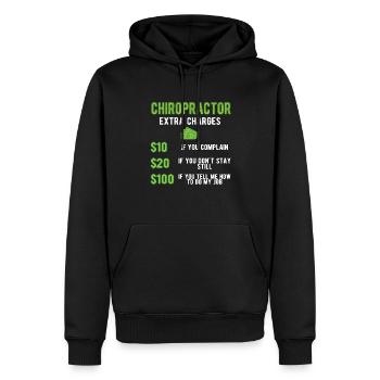 Chiropraktiker Chiropraktik Bester Chiropraktiker - Männer Premium Bio Hoodie - Schwarz - Vorne - Nico (187cm)