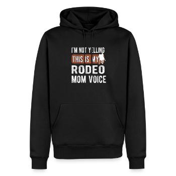 Beste Rodeo Mama Rodeo-Reiter Mutter Geschenk - Männer Premium Bio Hoodie - Schwarz - Vorne - Nico (187cm)
