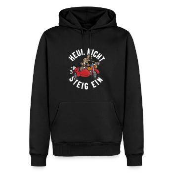Beiwagen Motorrad Seitenwagen Motorradgespann - Männer Premium Bio Hoodie - Schwarz - Vorne - Nico (187cm)