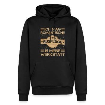 Schreiner Tischler Sprüche Tischlermeister - Männer Premium Bio Hoodie - Schwarz - Vorne - Nico (187cm)