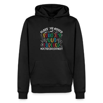 Enseignant à la retraite Enseignant à la retraite Retraite - Sweat à capuche Premium bio Homme - noir - Devant - Nico (187cm)