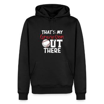 Baseballspieler Oma Opa Geschenk - Männer Premium Bio Hoodie - Schwarz - Vorne - Nico (187cm)
