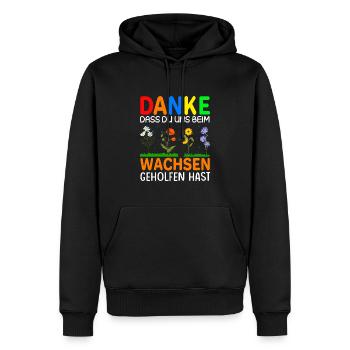 Erzieherin Tagesmutter Abschiedsgeschenk - Männer Premium Bio Hoodie - Schwarz - Vorne - Nico (187cm)