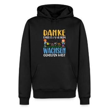 Erzieherin Tagesmutter Kindergarten Geschenk - Männer Premium Bio Hoodie - Schwarz - Vorne - Nico (187cm)