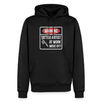 Tattoo Artist Tätowierer Geschenk Tatooist Tattoo - Männer Premium Bio Hoodie - Schwarz - Vorne - Nico (187cm)