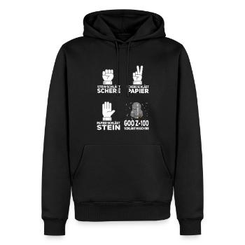 Zerspaner Wochenende Zerspanungsmechaniker CNC - Männer Premium Bio Hoodie - Schwarz - Vorne - Nico (187cm)