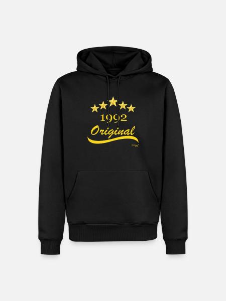 Born in 1992 - Men’s Premium Organic Hoodie - black