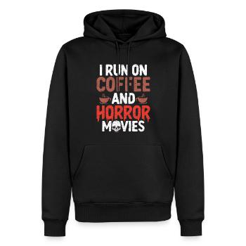 Horrorfilm Fan Horror Geschenk - Männer Premium Bio Hoodie - Schwarz - Vorne - Nico (187cm)