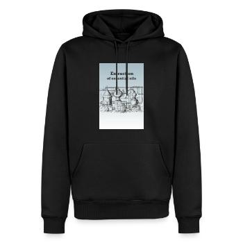 Extraktion von ätherischen Ölen - Männer Premium Bio Hoodie - Schwarz - Vorne - Nico (187cm)