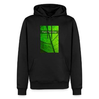 Physiologie végétale - Sweat à capuche Premium bio Homme - noir - Devant - Nico (187cm)