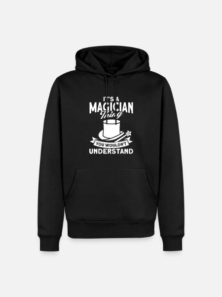 Magician Party Magic Tricks Performer Magician - Herre Premium økologisk hoodie - sort