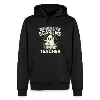 Lehrer Geist Halloween - Männer Premium Bio Hoodie - Schwarz - Vorne - Nico (187cm)