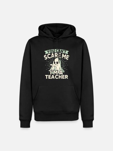 Lehrer Geist Halloween - Männer Premium Bio Hoodie - Schwarz