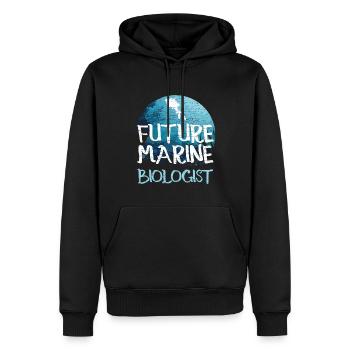 Meerebiologe Meeresbiologie - Männer Premium Bio Hoodie - Schwarz - Vorne - Nico (187cm)