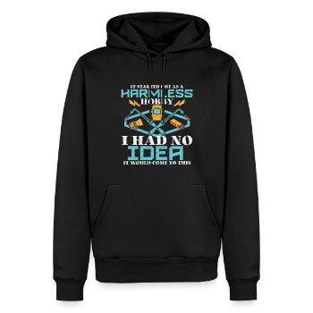 Schweißer Schweißen Metallarbeiter - Männer Premium Bio Hoodie - Schwarz - Vorne - Nico (187cm)