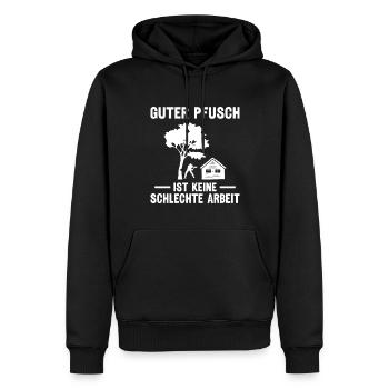 Holzfäller Waldarbeiter Holz machen - Männer Premium Bio Hoodie - Schwarz - Vorne - Nico (187cm)