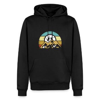 Photographe Photographie - Sweat à capuche Premium bio Homme - noir - Devant - Nico (187cm)