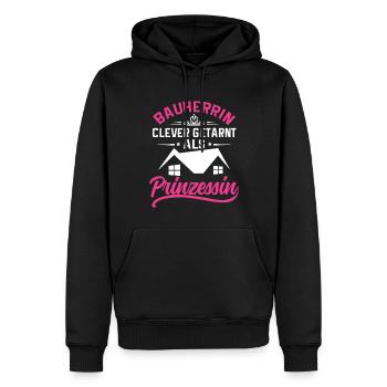 Bauherrin Bauherrinnen Richtfest Baustelle - Männer Premium Bio Hoodie - Schwarz - Vorne - Nico (187cm)