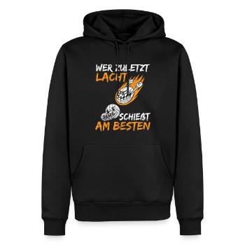 Boule Spiel Petanque Crossboule - Männer Premium Bio Hoodie - Schwarz - Vorne - Nico (187cm)