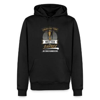 Trophäe Pokal für Mutter des Jahres Muttertag - Männer Premium Bio Hoodie - Schwarz - Vorne - Nico (187cm)