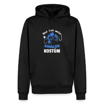 Das ist mein Angelkostüm für Angler an Halloween - Männer Premium Bio Hoodie - Schwarz - Vorne - Nico (187cm)