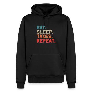 Buchhalter Geschenk Beruf Finanzen Steuerberater - Männer Premium Bio Hoodie - Schwarz - Vorne - Nico (187cm)