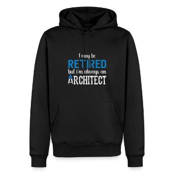 Architecte Cadeau Profession Architecture Emploi Architecte - Sweat à capuche Premium bio Homme - noir - Devant - Nico (187cm)