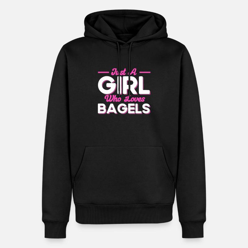 Bagel Food Gift Bagel - Sweat à capuche Premium bio Homme - noir