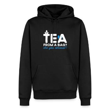 Teetrinker Teeliebhaber Geschenk Tee - Männer Premium Bio Hoodie - Schwarz - Vorne - Nico (187cm)