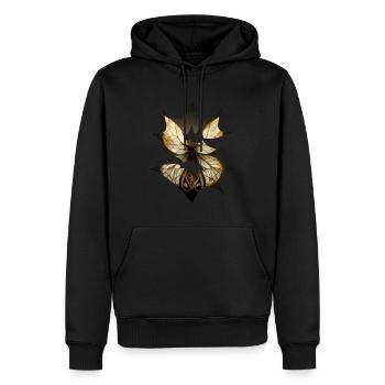 Papillon abstrait - Sweat à capuche Premium bio Homme - noir - Devant - Nico (187cm)