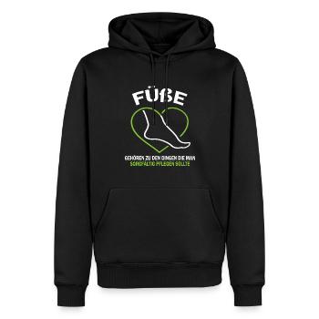Podologin Nageldesignerin Podologie - Männer Premium Bio Hoodie - Schwarz - Vorne - Nico (187cm)