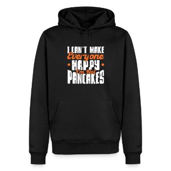 Pfannkuchen Liebhaber Geschenk Pfannkuchen Spruch - Männer Premium Bio Hoodie - Schwarz - Vorne - Nico (187cm)