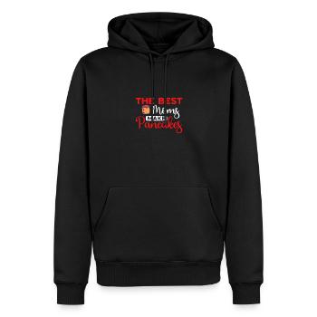 Pfannkuchen Liebhaber Geschenk Pfannkuchen Spruch - Männer Premium Bio Hoodie - Schwarz - Vorne - Nico (187cm)