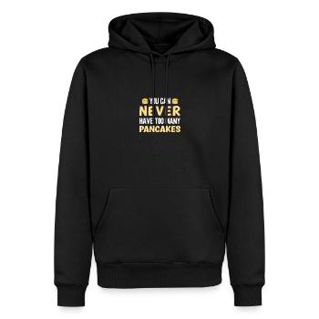 Pfannkuchen Liebhaber Geschenk Pfannkuchen Spruch - Männer Premium Bio Hoodie - Schwarz - Vorne - Nico (187cm)