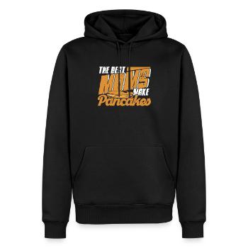 Pfannkuchen Liebhaber Geschenk Pfannkuchen Spruch - Männer Premium Bio Hoodie - Schwarz - Vorne - Nico (187cm)