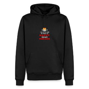 Pfannkuchen Liebhaber Geschenk Pfannkuchen Spruch - Männer Premium Bio Hoodie - Schwarz - Vorne - Nico (187cm)