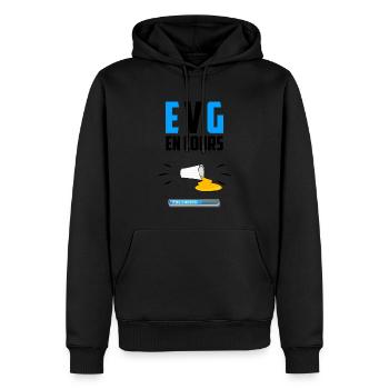EVG en cours - Marié - Sweat à capuche Premium bio Homme - noir - Devant - Nico (187cm)