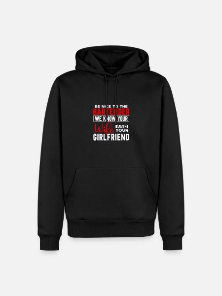 Bartender Gift Mixologist Saying Bar - Men’s Premium Organic Hoodie - black