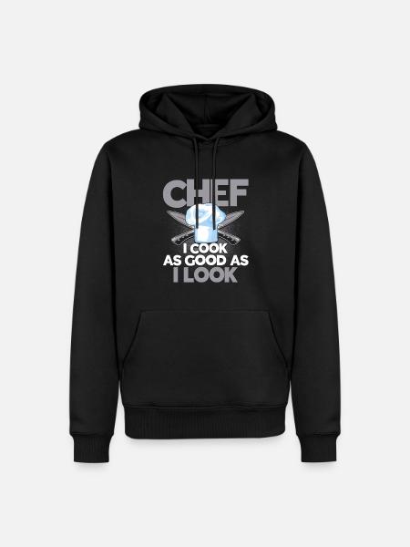 Küchenchef Spruch Geschenk Lustig Koch - Männer Premium Bio Hoodie - Schwarz